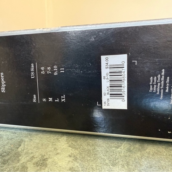 Simply Vera Vera Wang Slippers - Black and Gray - Picture 2 of 3